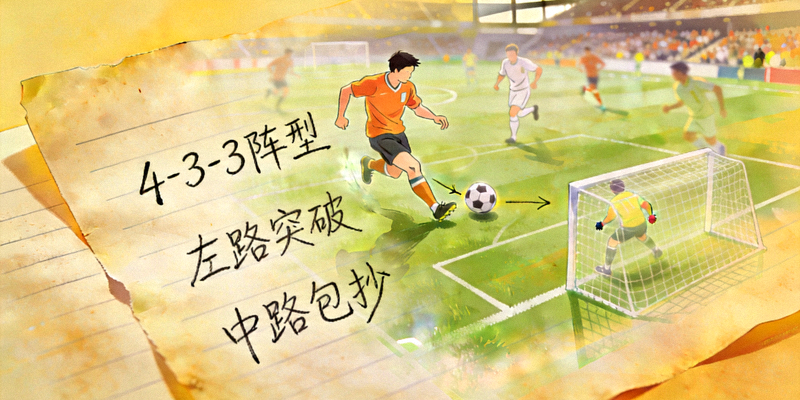 主帅笔记文章配图，展示手写战术笔记与比赛画面叠印，强调教练视角的赛程分析